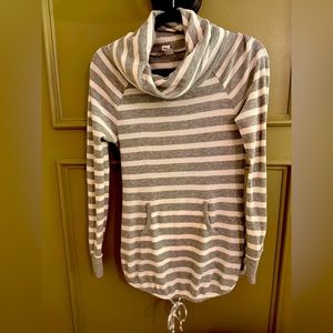 Long sleeve waffle knit striped size small Old Navy Maternity shirt.